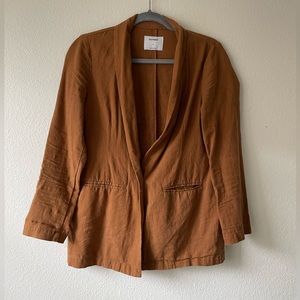 Old navy | S camel linen blend unstructured blazer